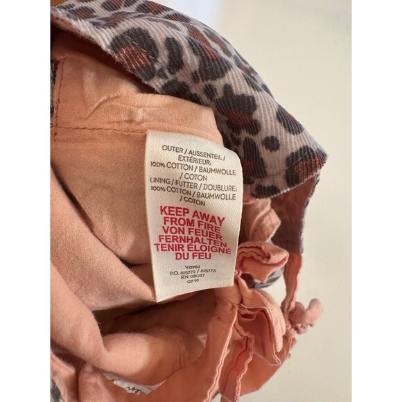 Baby Boden Leopard Print Romper 3-6M | Baby Girl Overalls Jumpsuit Pink Corduroy - Picture 7 of 7